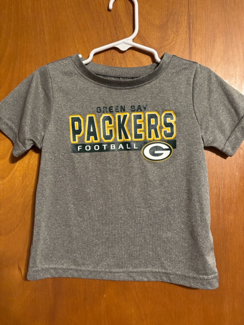 Green Bay Packers Toddlers 2T Gray Logo T-Shirt